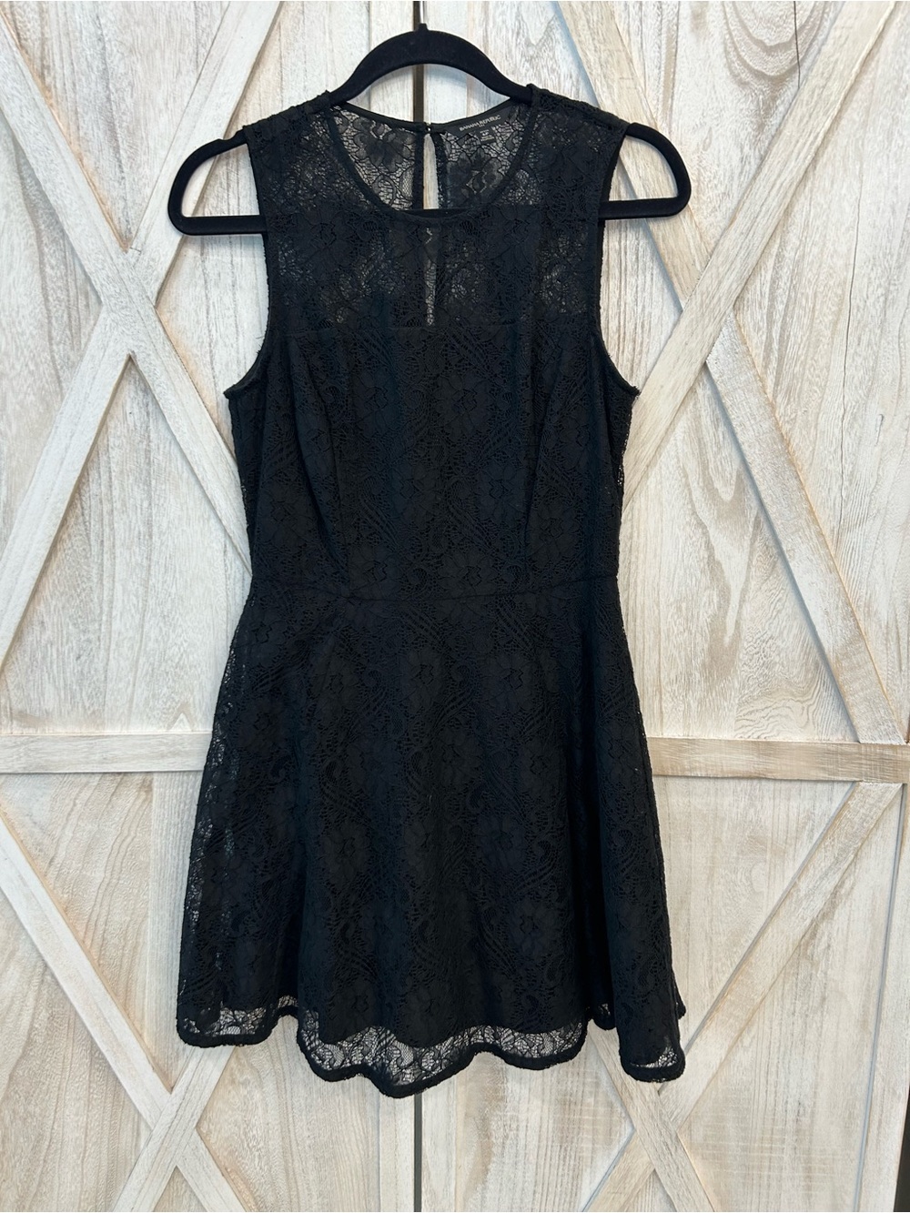 Banana Republic Black Lace Mini Dress